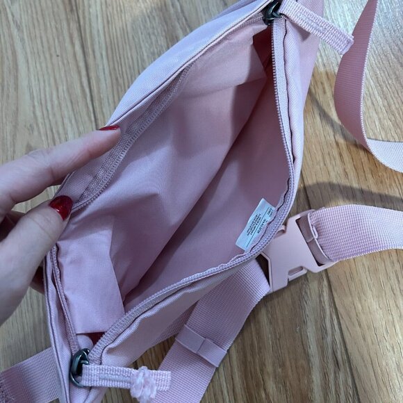 Nike Fanny Belt Bag Womens 3 Pockets Adjustable Pink Logo Waist Shoulder - Picture 4 of 5